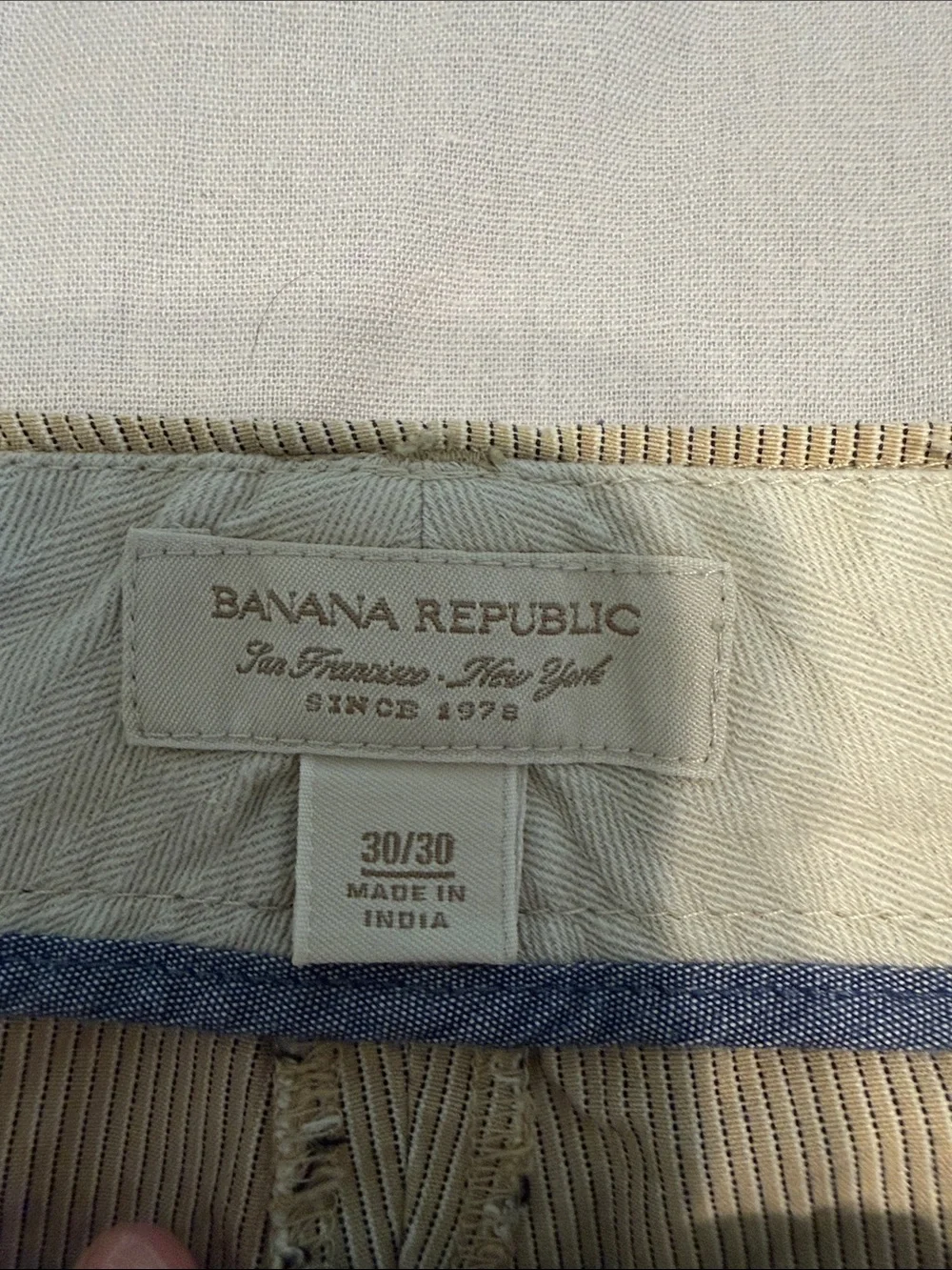 Banana Republic Tan Wide-Leg Chinos